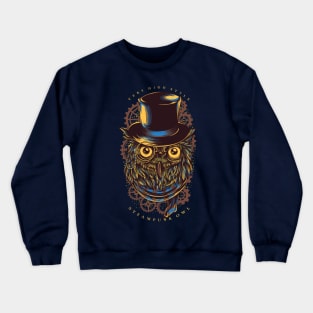 Steampunk Owl Crewneck Sweatshirt